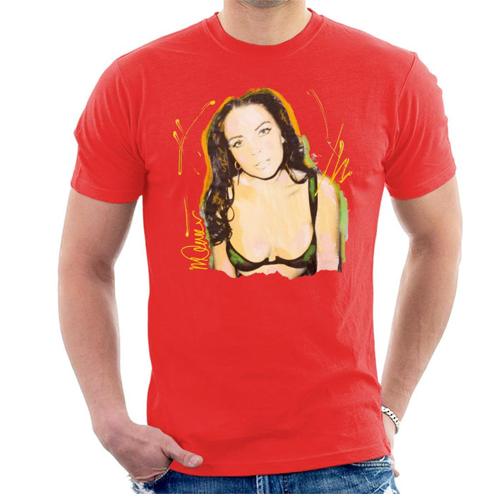 Sidney Maurer Original Portrait Of Lindsay Lohan Bra Men's T-Shirt