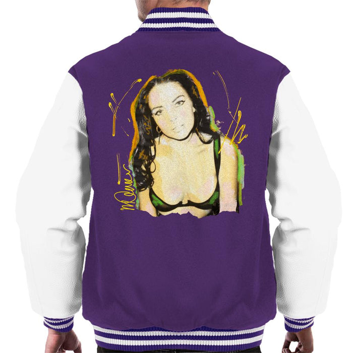 Sidney Maurer Original Portrait Of Lindsay Lohan Bra Men's Varsity Jacket
