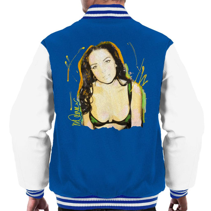 Sidney Maurer Original Portrait Of Lindsay Lohan Bra Men's Varsity Jacket