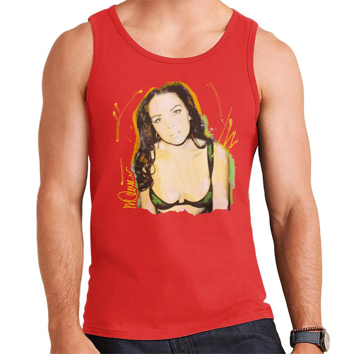 Sidney Maurer Original Portrait Of Lindsay Lohan Bra Men's Vest