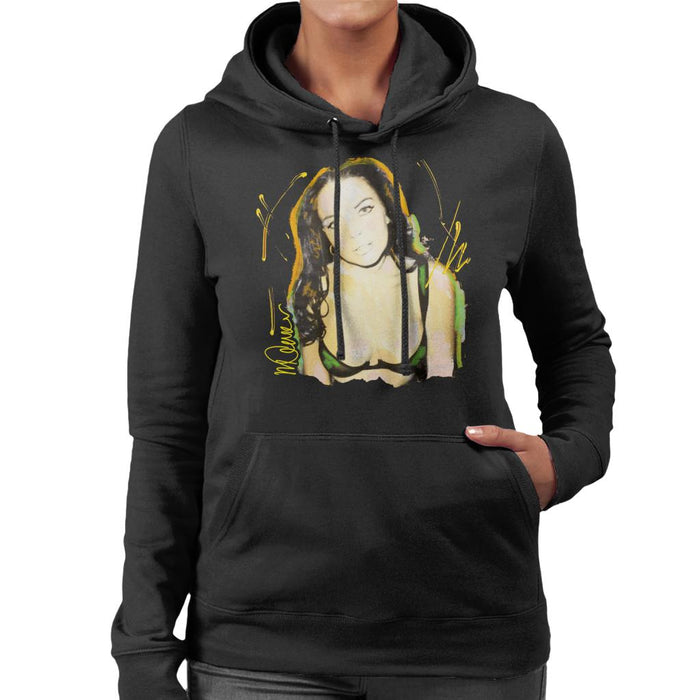 Sidney Maurer Original Portrait Of Lindsay Lohan Bra Women's Hooded Sweatshirt