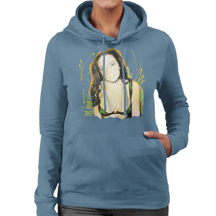Sidney Maurer Original Portrait Of Lindsay Lohan Bra Women's Hooded Sweatshirt