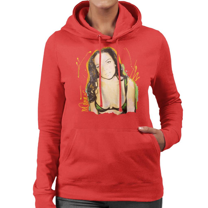 Sidney Maurer Original Portrait Of Lindsay Lohan Bra Women's Hooded Sweatshirt