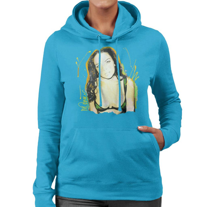Sidney Maurer Original Portrait Of Lindsay Lohan Bra Women's Hooded Sweatshirt