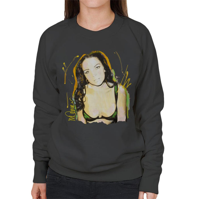 Sidney Maurer Original Portrait Of Lindsay Lohan Bra Women's Sweatshirt