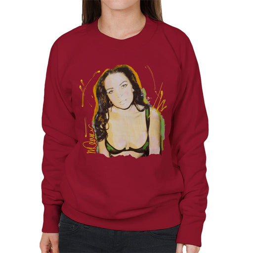 Sidney Maurer Original Portrait Of Lindsay Lohan Bra Women's Sweatshirt