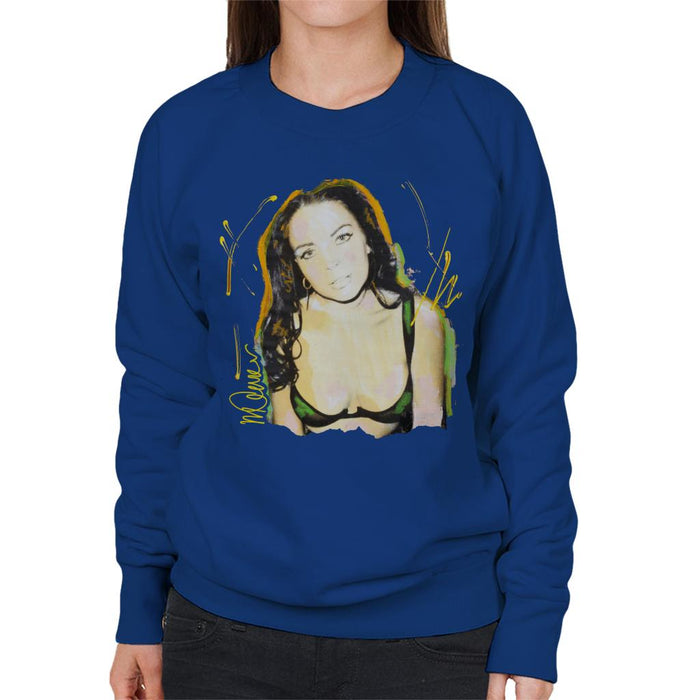 Sidney Maurer Original Portrait Of Lindsay Lohan Bra Women's Sweatshirt