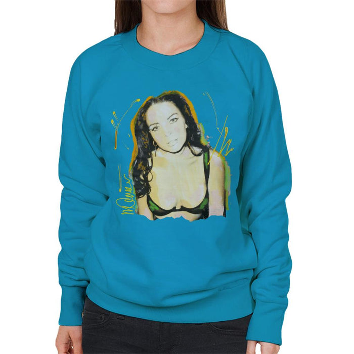 Sidney Maurer Original Portrait Of Lindsay Lohan Bra Women's Sweatshirt