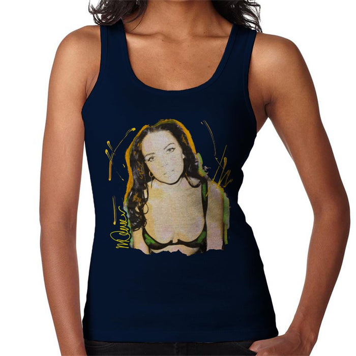 Sidney Maurer Original Portrait Of Lindsay Lohan Bra Women's Vest