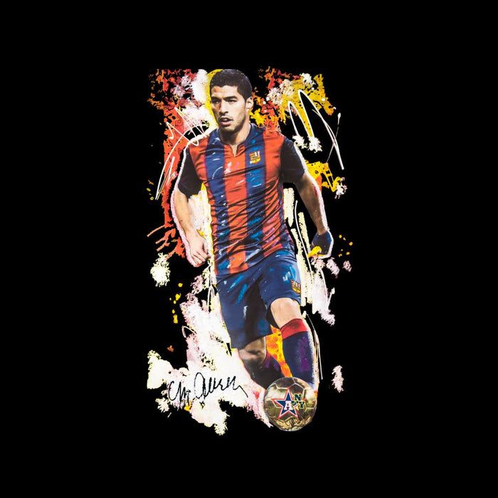 Sidney Maurer Original Portrait Of Luis Suarez Barcelona Women's Sweatshirt