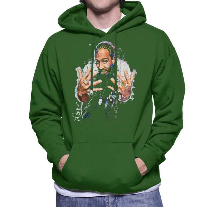 Sidney Maurer Original Portrait Of Ludacris Men's Hooded Sweatshirt