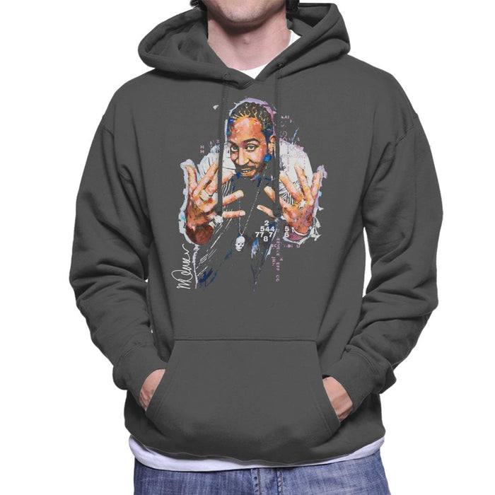Sidney Maurer Original Portrait Of Ludacris Men's Hooded Sweatshirt