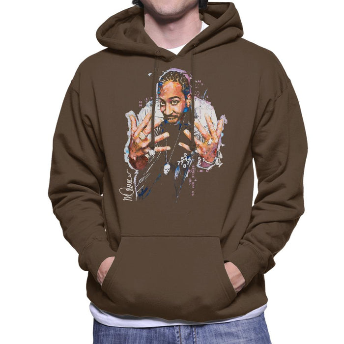 Sidney Maurer Original Portrait Of Ludacris Men's Hooded Sweatshirt