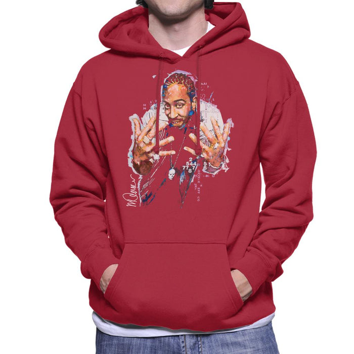 Sidney Maurer Original Portrait Of Ludacris Men's Hooded Sweatshirt