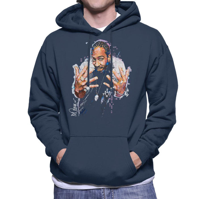 Sidney Maurer Original Portrait Of Ludacris Men's Hooded Sweatshirt