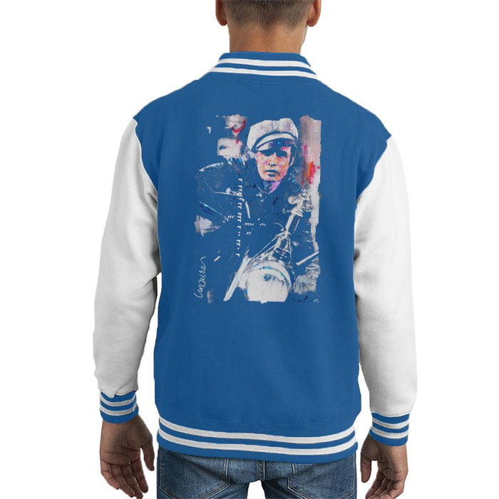 Sidney Maurer Original Portrait Of Marlon Brando The Wild One Kid's Varsity Jacket