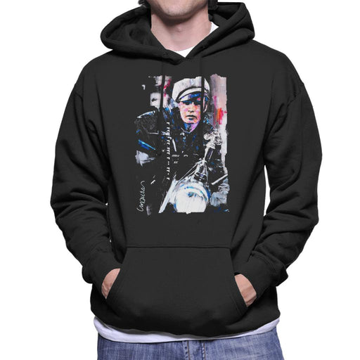 Sidney Maurer Original Portrait Of Marlon Brando The Wild One Men's Hooded Sweatshirt