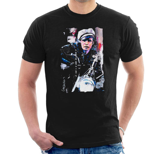 Sidney Maurer Original Portrait Of Marlon Brando The Wild One Men's T-Shirt