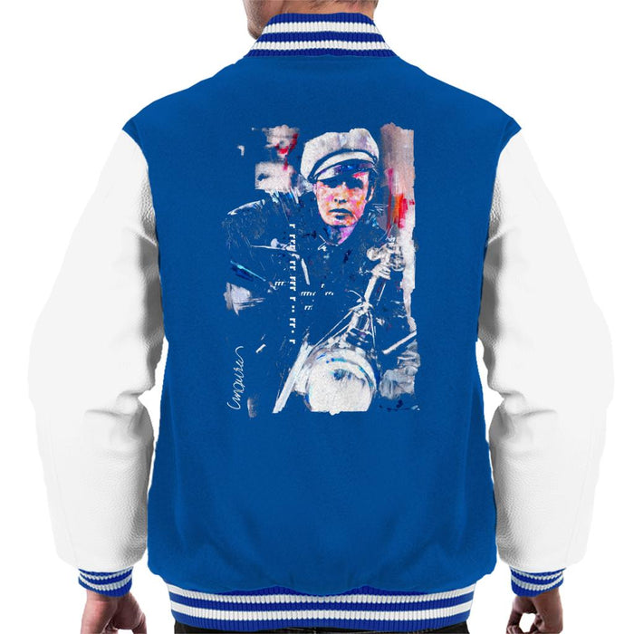 Sidney Maurer Original Portrait Of Marlon Brando The Wild One Men's Varsity Jacket