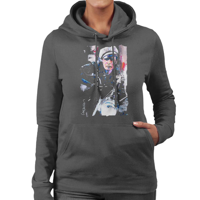 Sidney Maurer Original Portrait Of Marlon Brando The Wild One Women's Hooded Sweatshirt