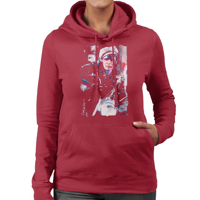 Sidney Maurer Original Portrait Of Marlon Brando The Wild One Women's Hooded Sweatshirt