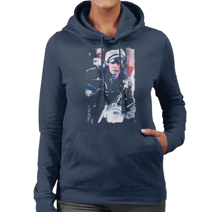 Sidney Maurer Original Portrait Of Marlon Brando The Wild One Women's Hooded Sweatshirt