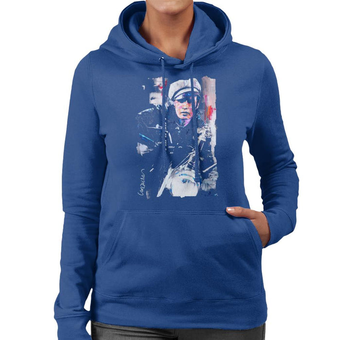 Sidney Maurer Original Portrait Of Marlon Brando The Wild One Women's Hooded Sweatshirt