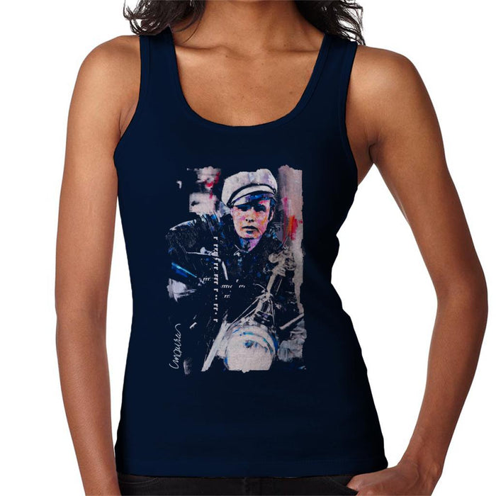 Sidney Maurer Original Portrait Of Marlon Brando The Wild One Women's Vest