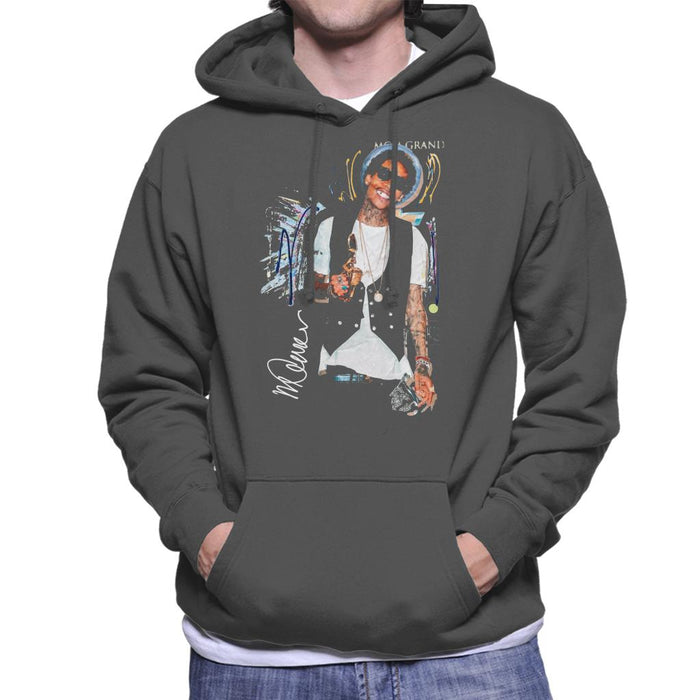 Sidney Maurer Original Portrait Of Wiz Khalifa Billboard Award Men's Hooded Sweatshirt