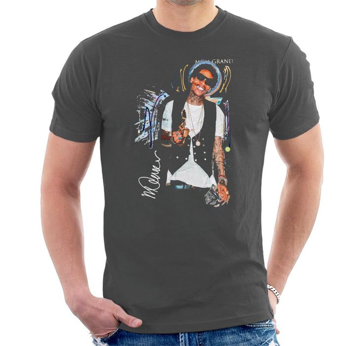 Sidney Maurer Original Portrait Of Wiz Khalifa Billboard Award Men's T-Shirt