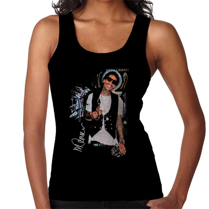 Sidney Maurer Original Portrait Of Wiz Khalifa Billboard Award Women's Vest