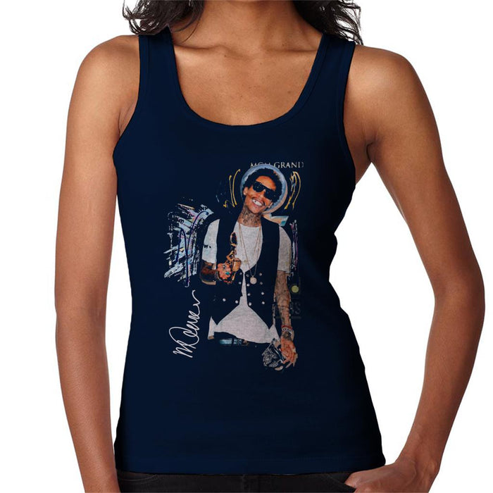 Sidney Maurer Original Portrait Of Wiz Khalifa Billboard Award Women's Vest