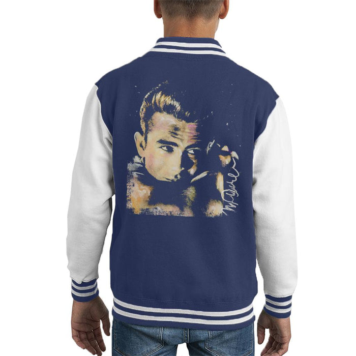 Sidney Maurer Original Portrait Of James Dean Quiff Kid's Varsity Jacket