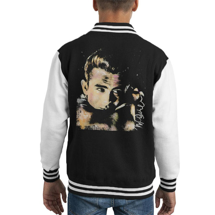 Sidney Maurer Original Portrait Of James Dean Quiff Kid's Varsity Jacket