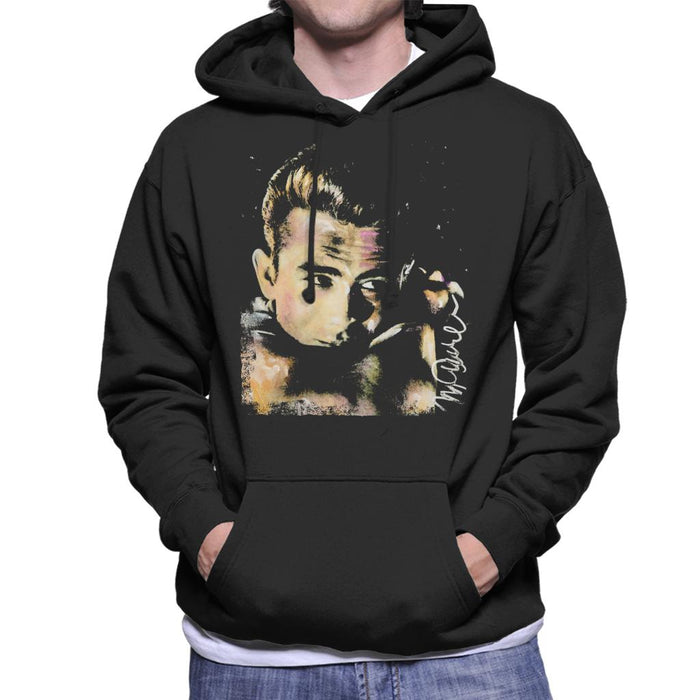 Sidney Maurer Original Portrait Of James Dean Quiff Men's Hooded Sweatshirt