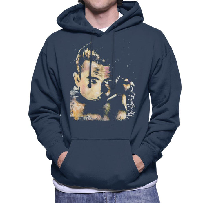 Sidney Maurer Original Portrait Of James Dean Quiff Men's Hooded Sweatshirt