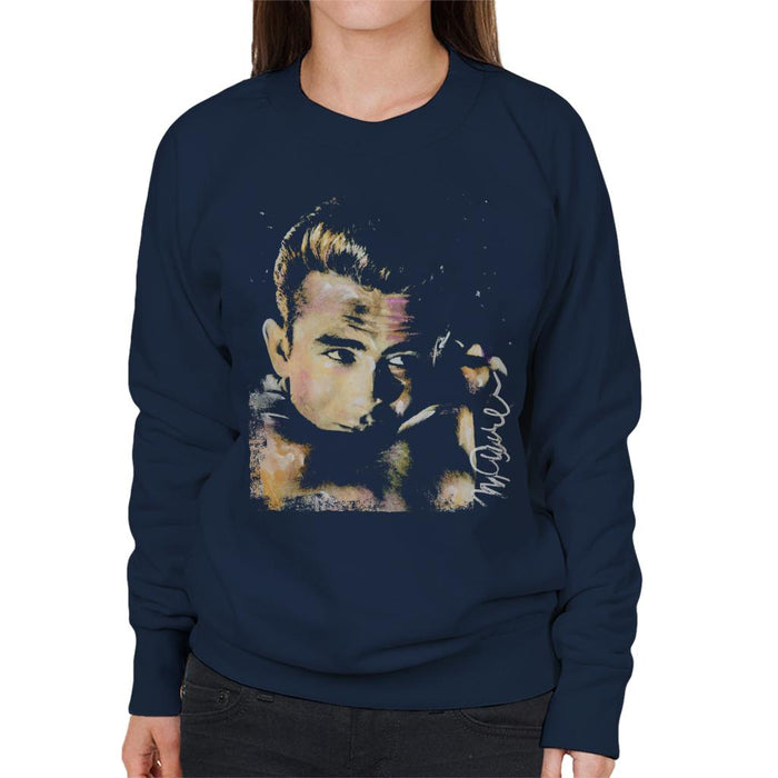 Sidney Maurer Original Portrait Of James Dean Quiff Women's Sweatshirt
