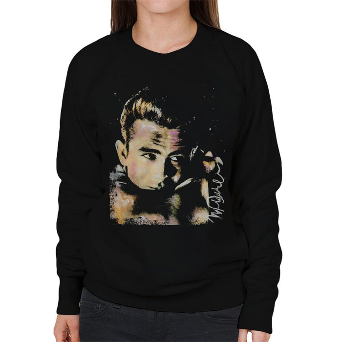 Sidney Maurer Original Portrait Of James Dean Quiff Women's Sweatshirt