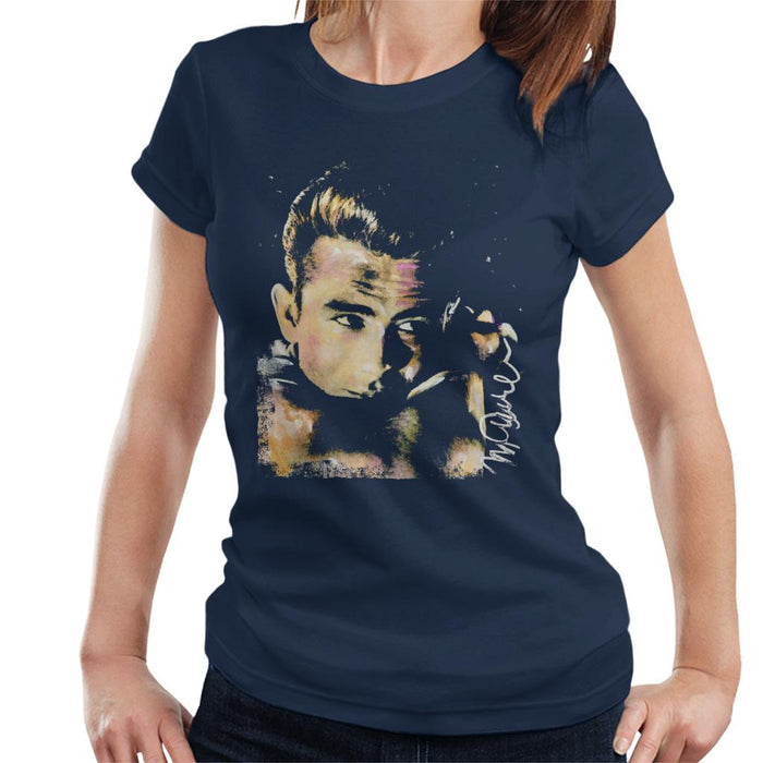 Sidney Maurer Original Portrait Of James Dean Quiff Women's T-Shirt