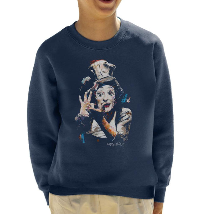 Sidney Maurer Original Portrait Of Marcel Marceau Kid's Sweatshirt