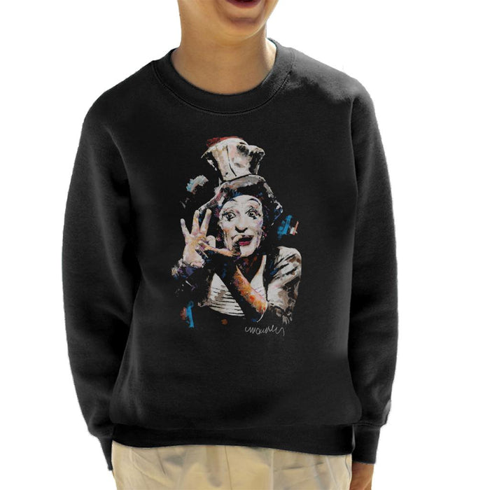 Sidney Maurer Original Portrait Of Marcel Marceau Kid's Sweatshirt