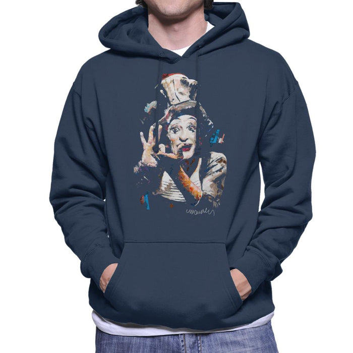 Sidney Maurer Original Portrait Of Marcel Marceau Men's Hooded Sweatshirt