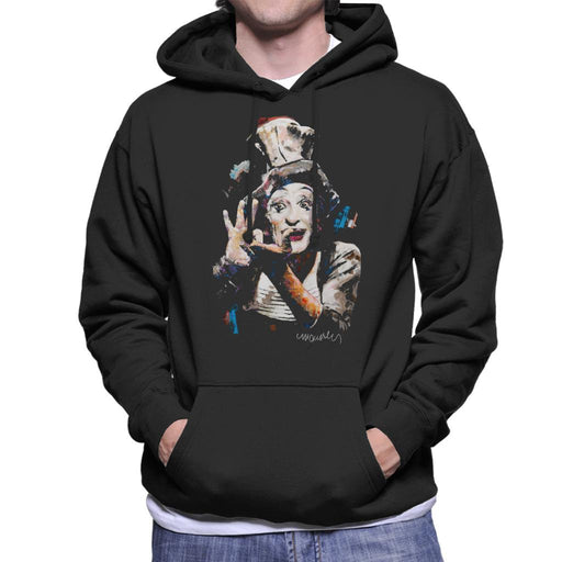 Sidney Maurer Original Portrait Of Marcel Marceau Men's Hooded Sweatshirt