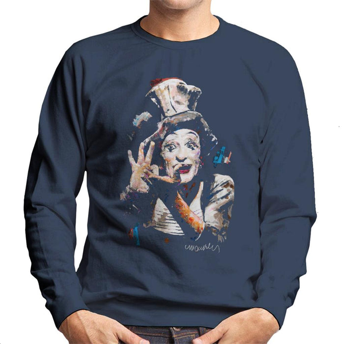 Sidney Maurer Original Portrait Of Marcel Marceau Men's Sweatshirt