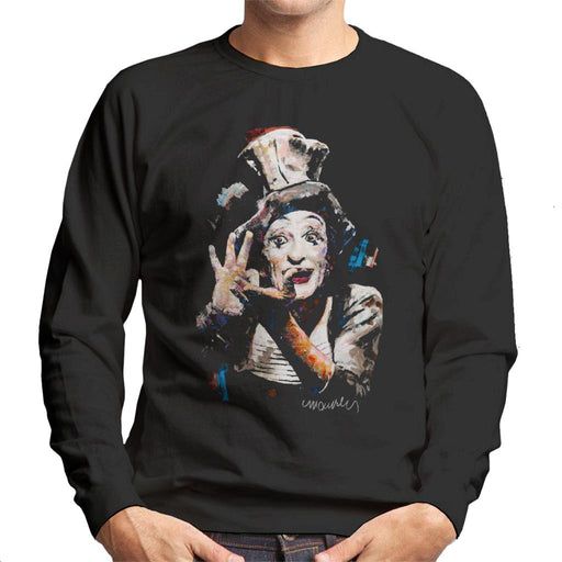 Sidney Maurer Original Portrait Of Marcel Marceau Men's Sweatshirt