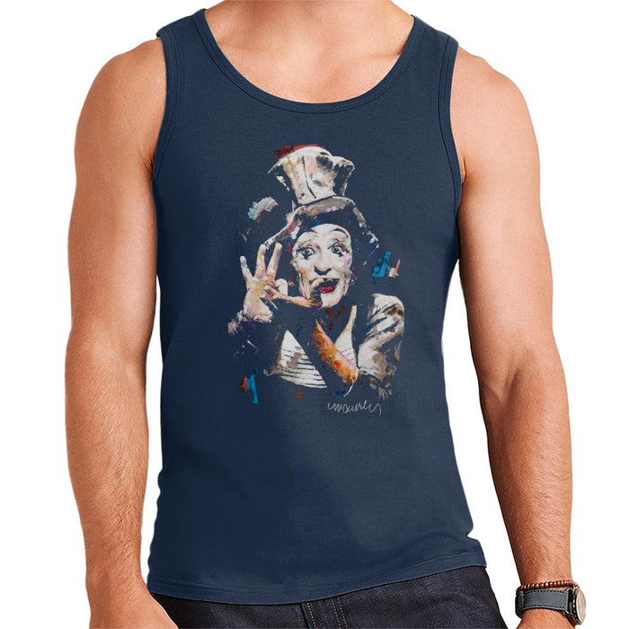 Sidney Maurer Original Portrait Of Marcel Marceau Men's Vest