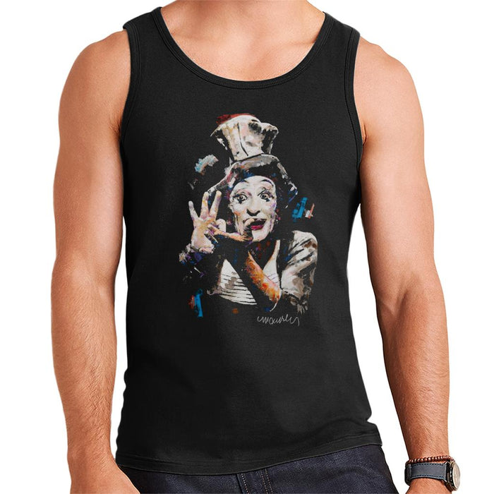 Sidney Maurer Original Portrait Of Marcel Marceau Men's Vest