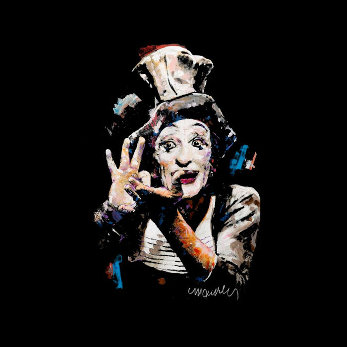 Sidney Maurer Original Portrait Of Marcel Marceau Men's Sweatshirt