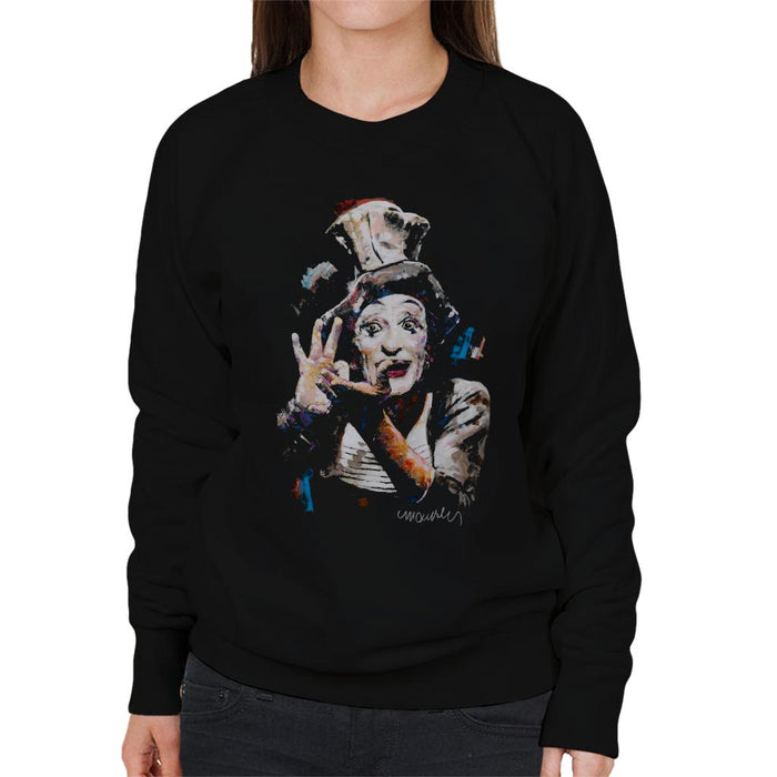 Sidney Maurer Original Portrait Of Marcel Marceau Women's Sweatshirt