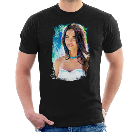 Sidney Maurer Original Portrait Of Megan Fox Men's T-Shirt